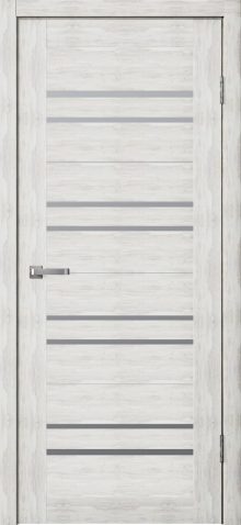 Межкомнатная дверь - S23 Дуб серый с матовым стеклом